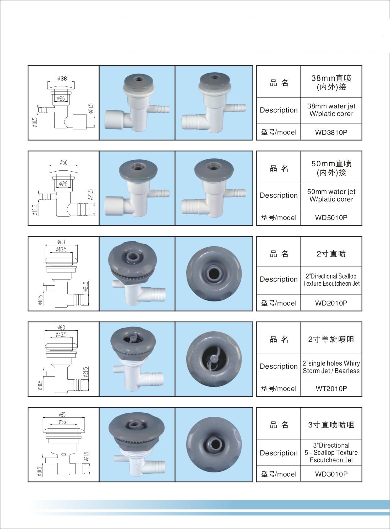 Hydromassage components